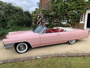 pink cadillac convertible